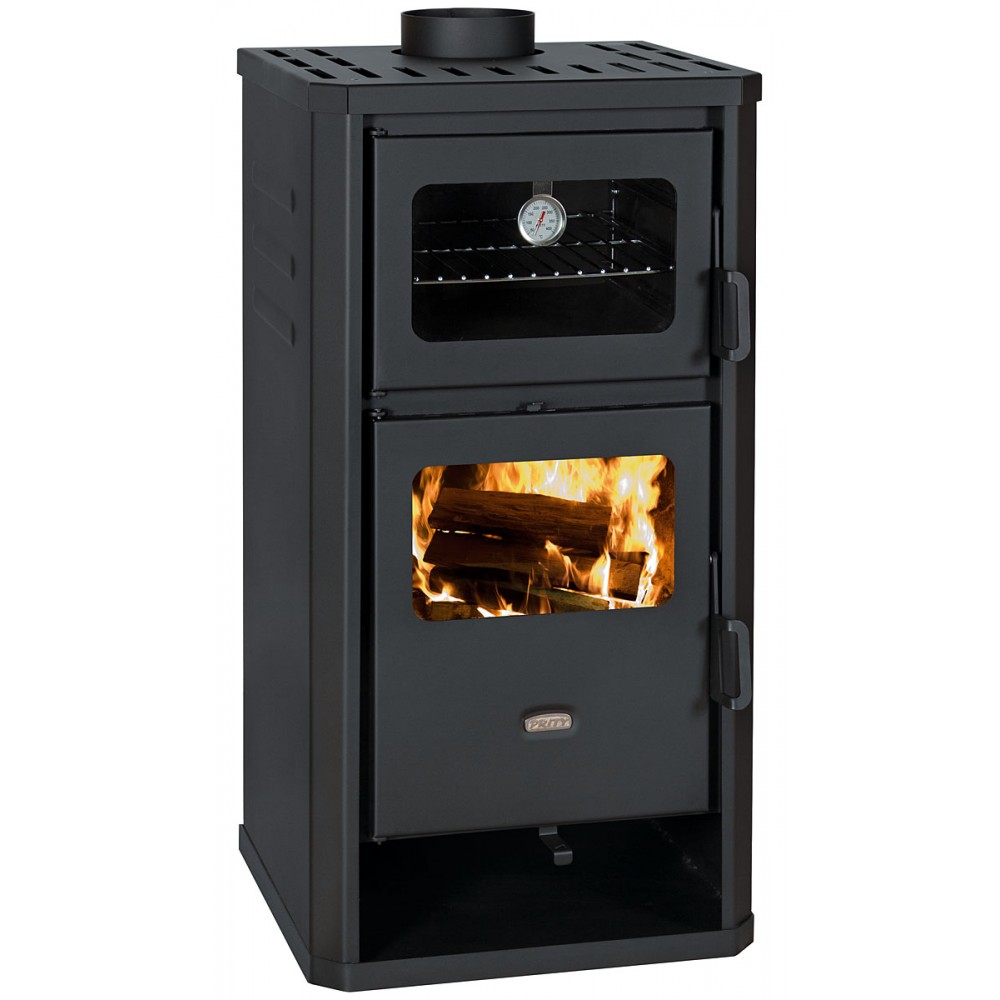 Wood burning stove with oven Prity FM  D 12.1kW, Log