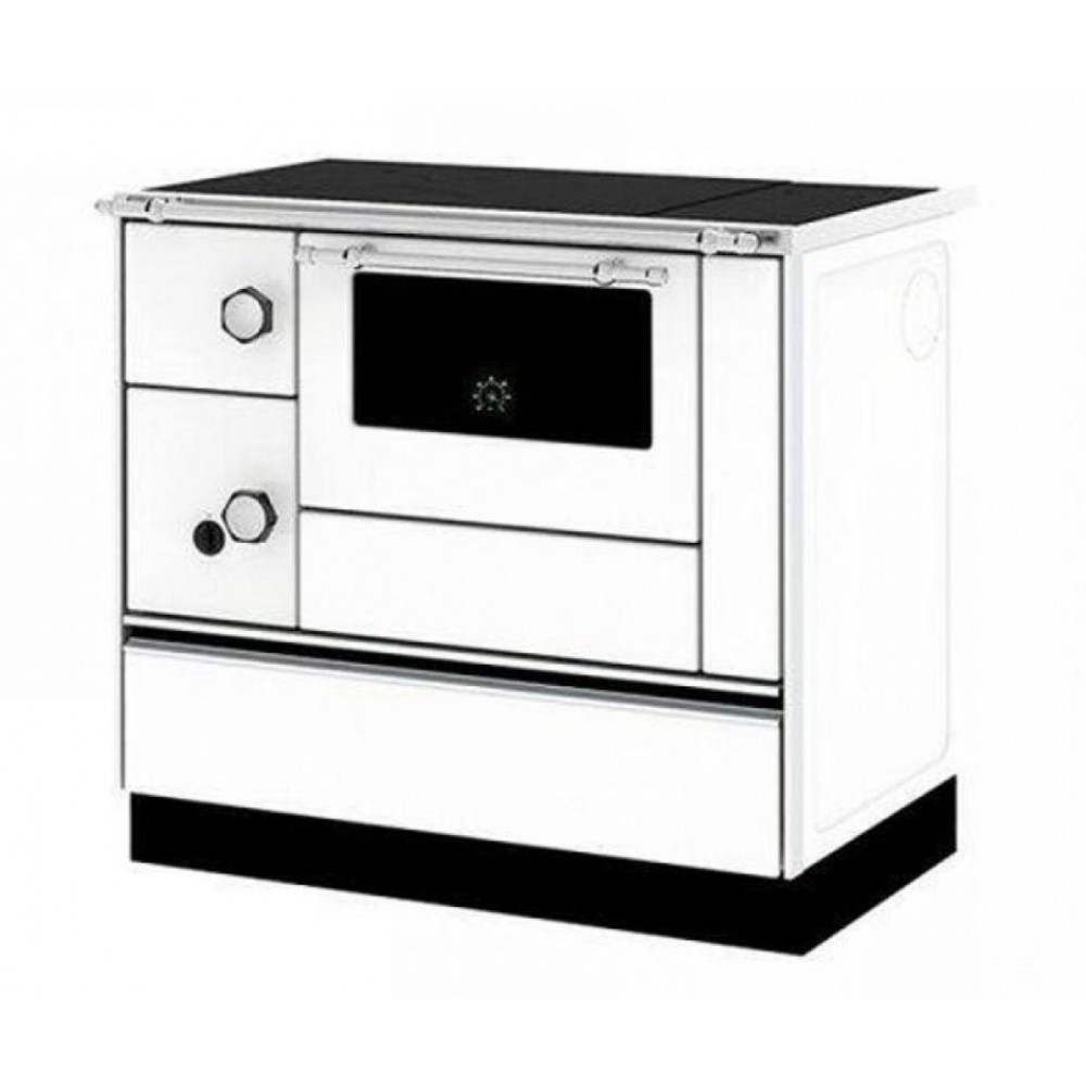 Wood cooker stove Alfa Plam Alfa 90 H Favorit White Right, 6.5kW