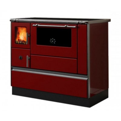 Wood burning cooker Alfa Plam Dominant 90H Red, 6.5kW - Cookers