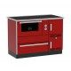 Wood burning cooker with back boiler Alfa Plam Alfa Term 35 Red Left, 32kW | Cookers | Wood |