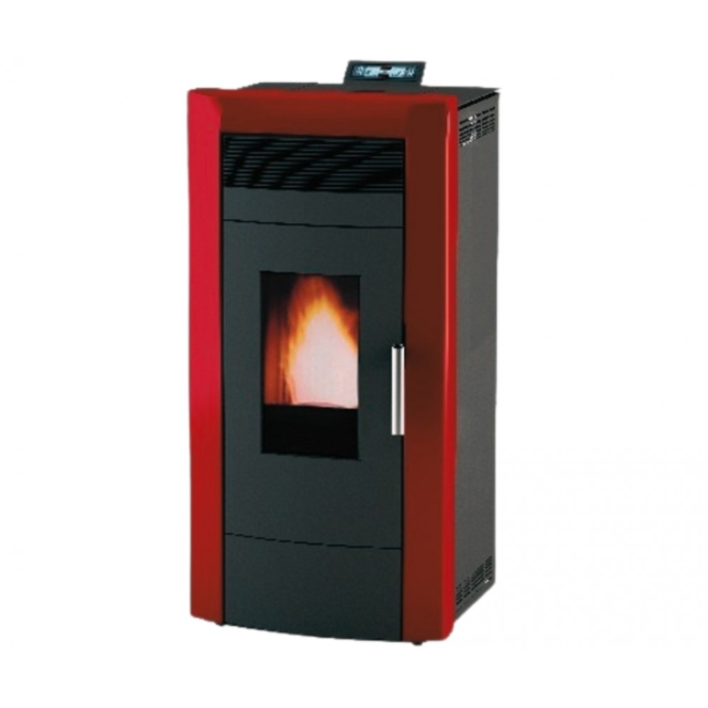 Pellet stove with back boiler Alfa Plam Commo 15 Bordeaux, 15kW