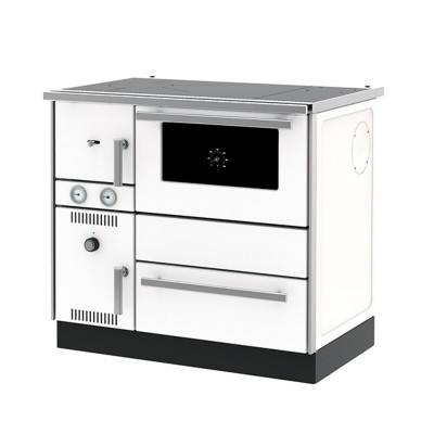Wood burning cooker with back boiler Alfa Plam Alfa Term 20 White, 23kW - Cookers With Back Boiler