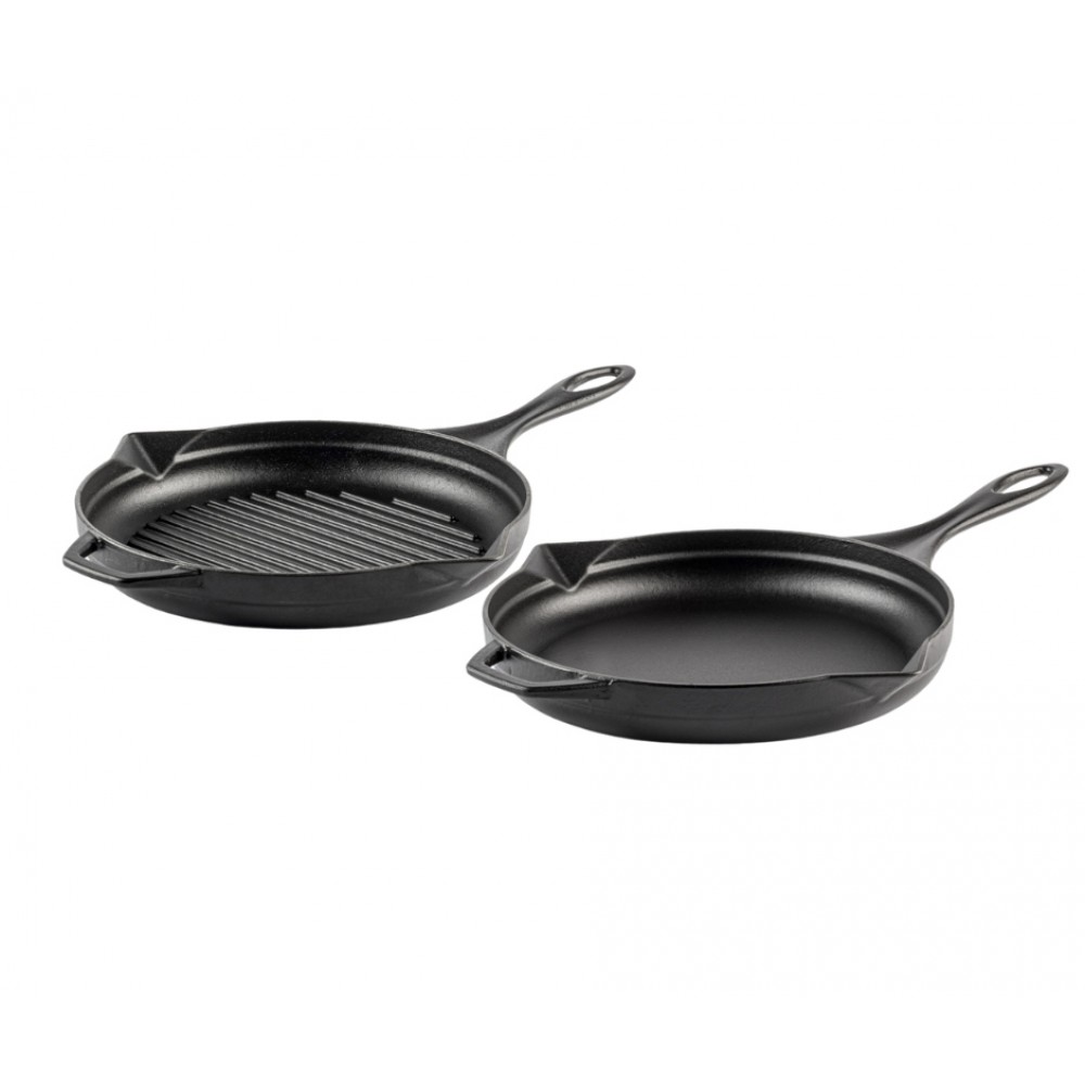 Cast iron pan set of 2 parts Hosse, Black Onyx | Cast iron pan set |  |