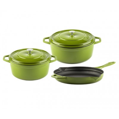 Cast iron pan set of 3 parts Hosse, Bamboo - Product Comparison