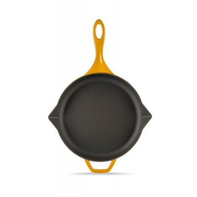 Enameled cast iron pan Hosse, Dijon, Ф24cm - Flat cast iron pan