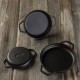Cast iron pan set of 3 parts Hosse, Black Onyx