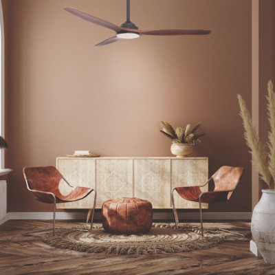 Ceiling fan with LED lighting and remote control FANKVBR40G, Ф132, DC40W - Fans