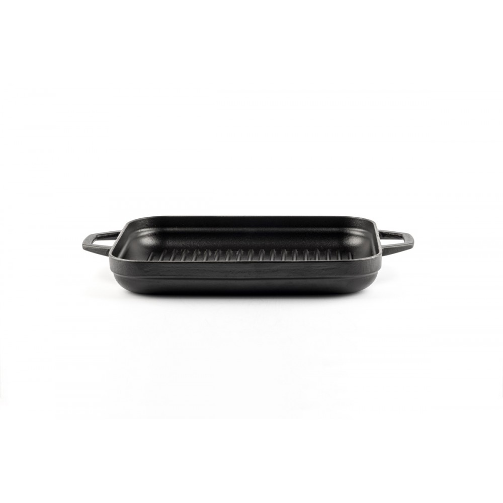 Rectangular Cast Iron Grill Pan with two handles Hosse, 26x32cm | All products Rectangular Cast Iron Grill Pan with two handles Hosse, 26x32cm | All products | |