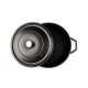 Cast iron deep pot Hosse, Black Onyx, Ф28