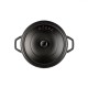 Cast iron deep pot Hosse, Black Onyx, Ф28
