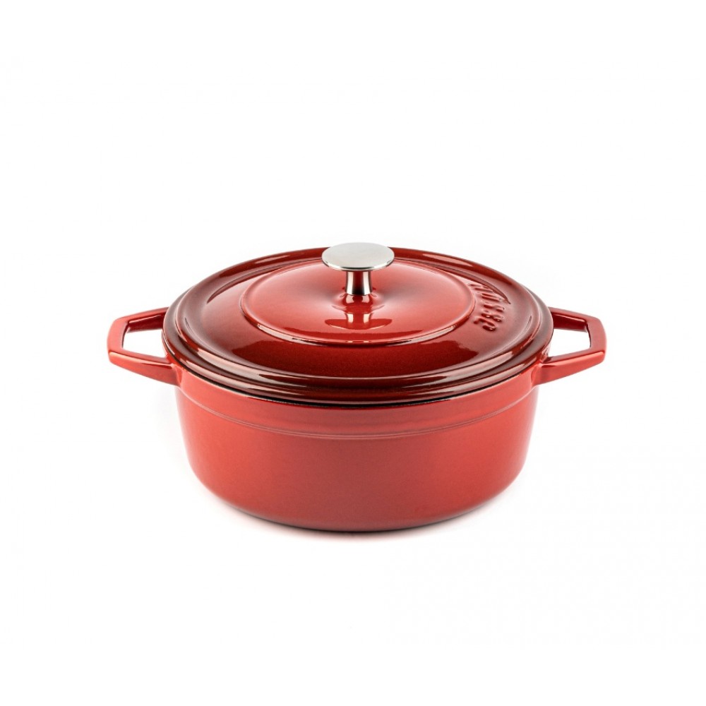 Cast iron deep pot Hosse, Rubin, Ф20