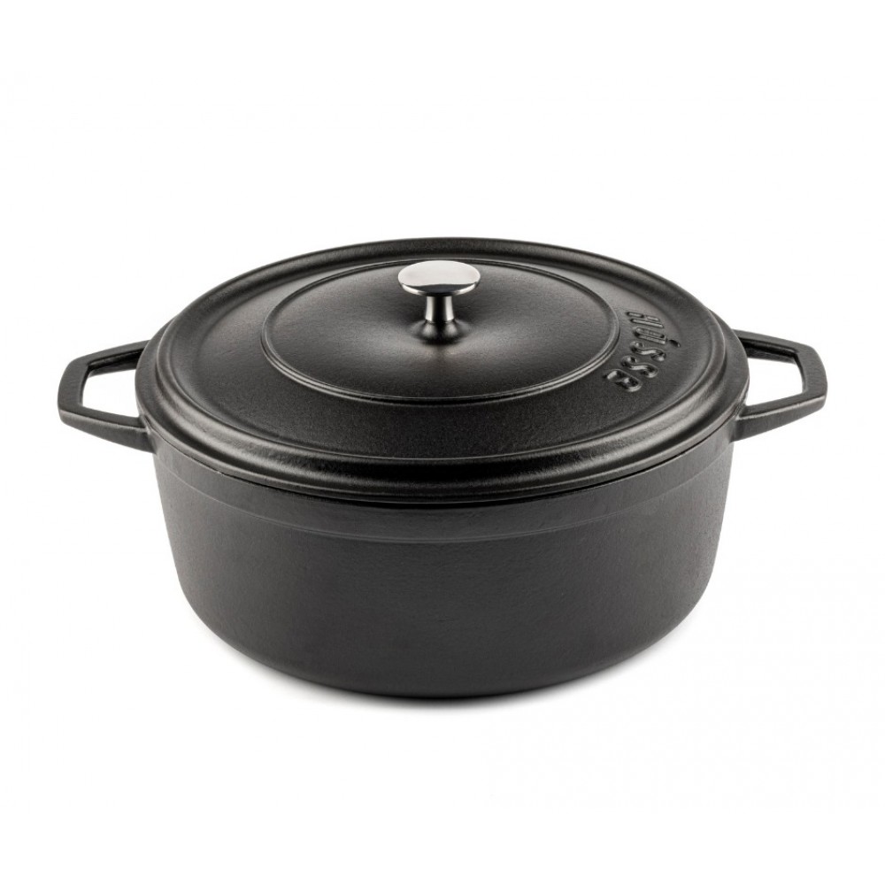 Cast iron deep pot Hosse, Black Onyx, Ф28