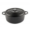Cast iron deep pot Solagio, Black Onyx, Ф28