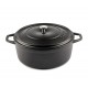 Cast iron deep pot Hosse, Black Onyx, Ф28
