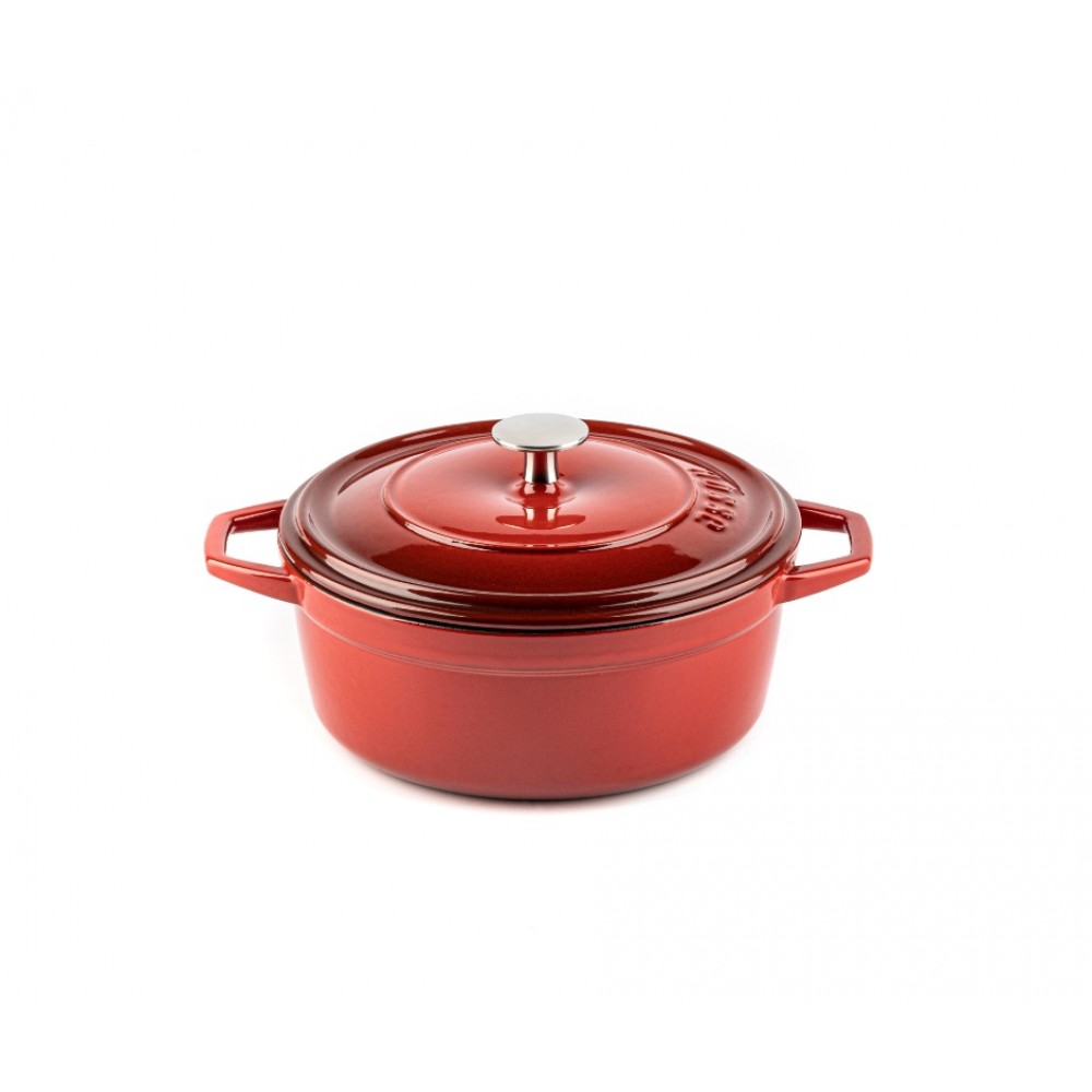 Cast iron deep pot Hosse, Rubin, Ф12