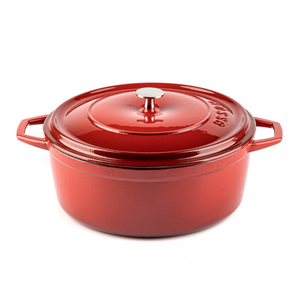 Cast iron deep pot Hosse, Rubin, Ф28
