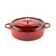 Cast iron shallow pot Solagio, Rubin, Ф26 Cast iron shallow pot Solagio, Rubin, Ф26