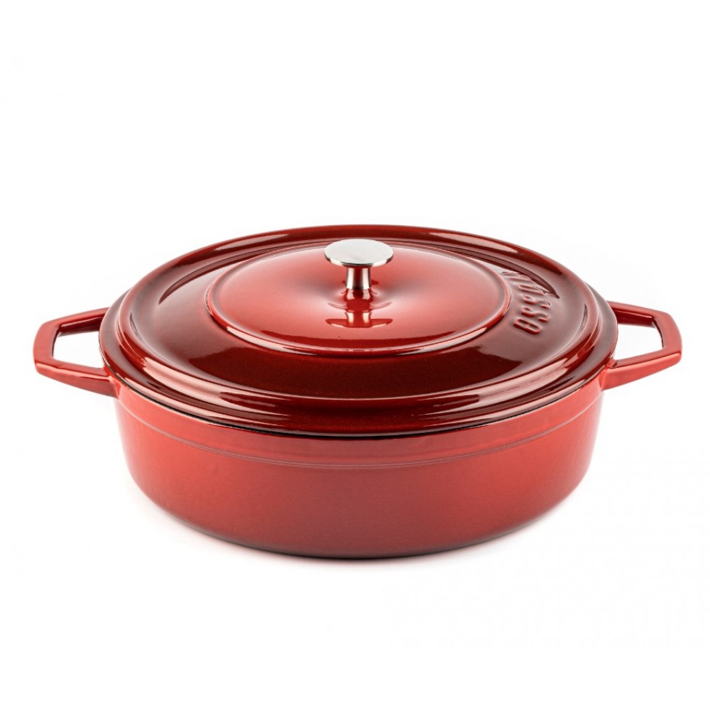 Cast iron shallow pot Hosse, Rubin, Ф28