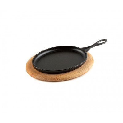 Wooden trivet for cast iron oval pan Hosse HSFT1825 - Wooden trivet