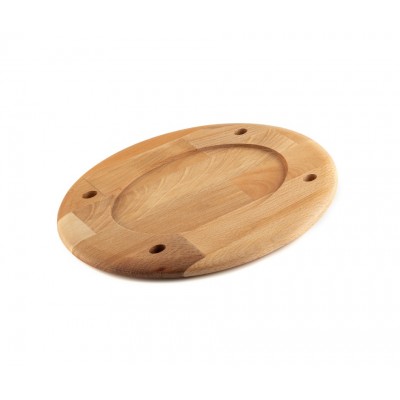 Wooden trivet for oval plate Hosse HSOISK2533, 25x33cm - Wooden trivet
