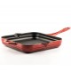 Enameled cast iron grill pan Solagio, Rubin, 28x28cm Enameled cast iron grill pan Solagio, Rubin, 28x28cm
