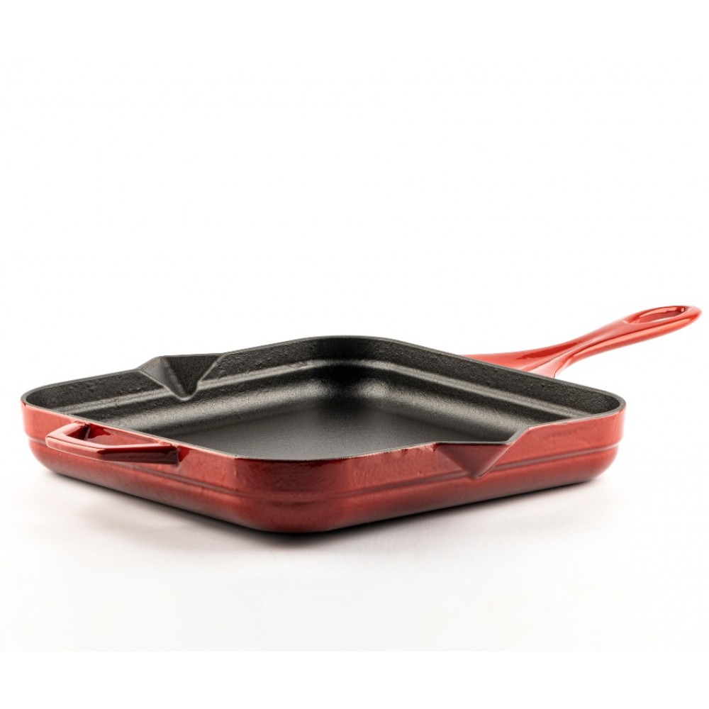 Enameled cast iron pan Hosse, Rubin, 28x28cm