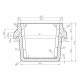 Cast iron Burn pot for pellet stove Arce and others., 95x70mm | Burn Pots for Pellet Stoves | Pellet Stove Parts |