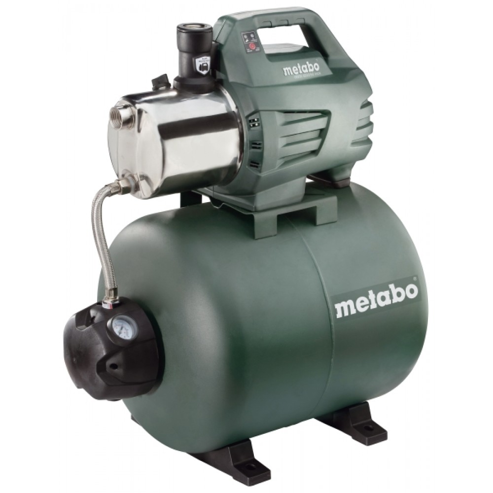 Single-phase hydrophore water pump METABO HWW 6000/50 INOX, power 1300 W, flow 6000 l/h, head 55 m, tank capacity 50 L |  |  |