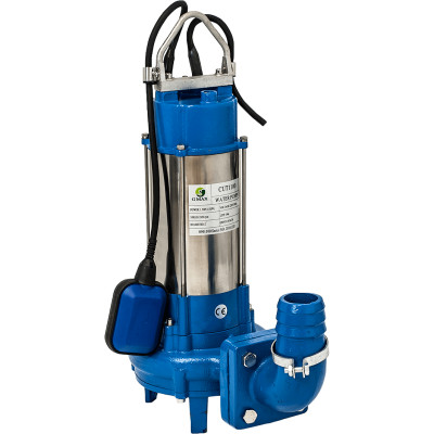 Submersible drainage pump for sewage water with cutter Gmax Cut with external float – flow 21 m³/h, power 1.5 kW, head 23 m - Gmax
