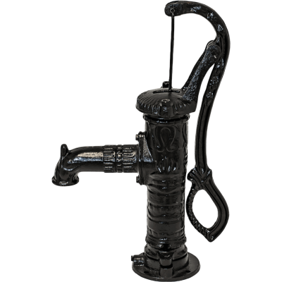 Hand water pump, manual Hydro-Fix, black, length 640 mm, cast iron, size 1 1/4″ - Hydro-Fix