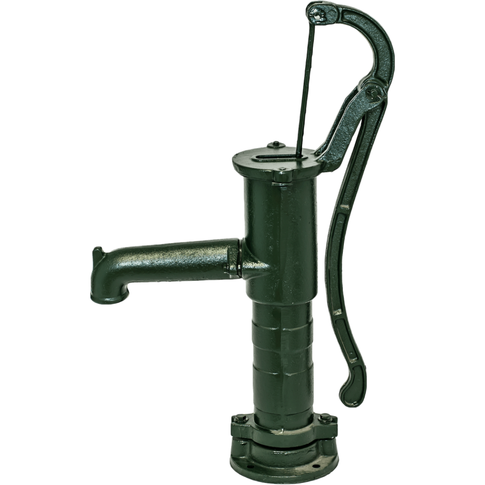 Hand water pump, manual Hydro-Fix, green, length 660 mm, cast iron, size 1 1/4″ |  |  |
