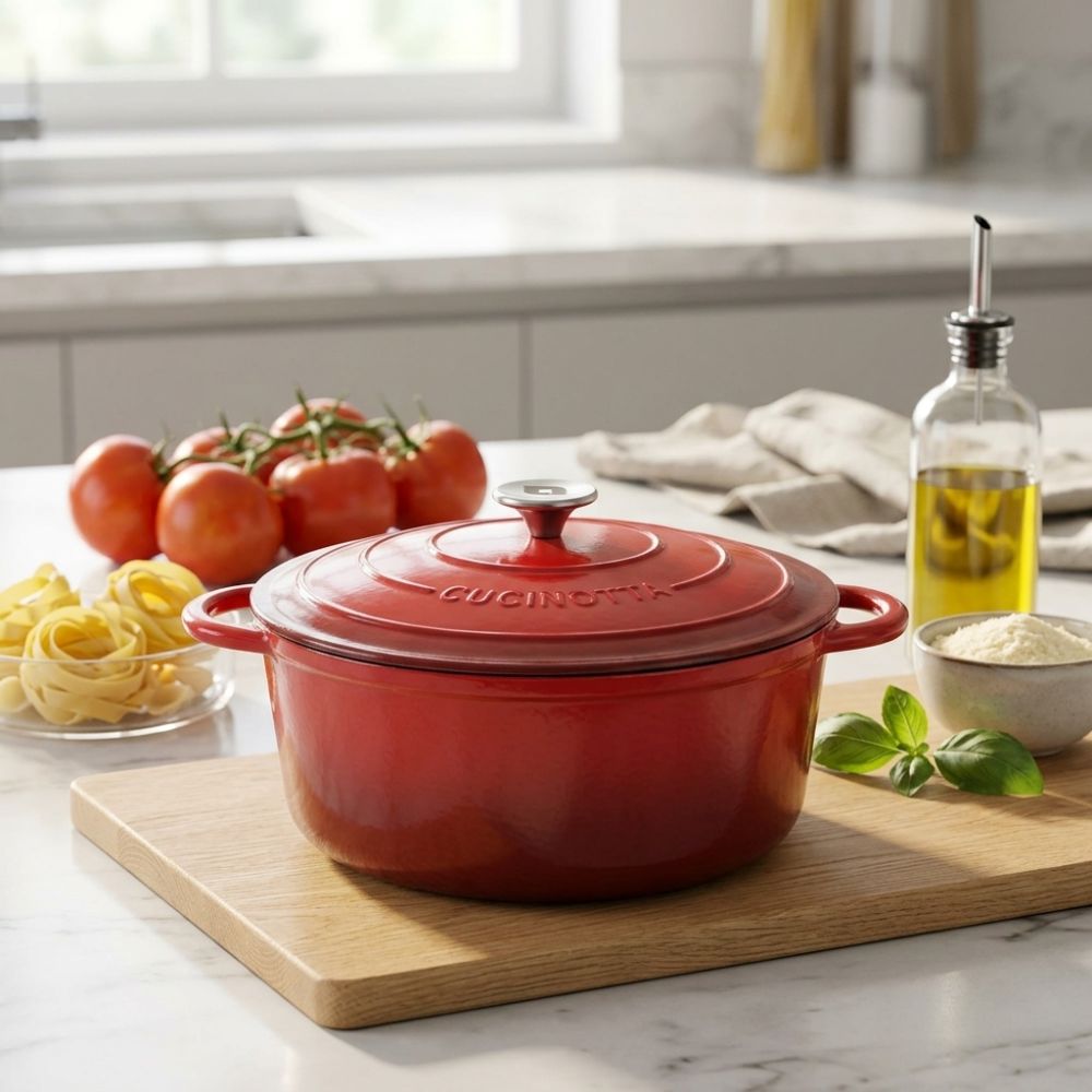 Enameled cast iron pot La Nordica, Round, Ф24 | Cast iron pot |  |