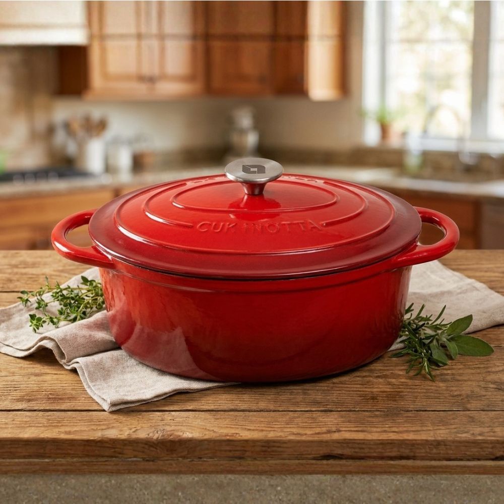 Enameled cast iron pot La Nordica, Oval, Ф29 | Cast iron pot |  |