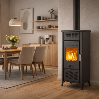 Wood stove with blower Balkan Energy AERO 1050, 17.35kW - Product Comparison