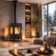 Wood burning stove Balkan Energy ATS 90-10 3 SIDE, 12.12kW | Wood Burning Stoves |  |
