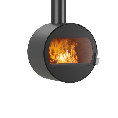 Wood burning stove Balkan Energy ATS ROUND WALL, 10.2kW - Wood Burning Stoves