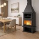 Wood burning stove with oven Balkan Energy FS AERO 90-50, 20.12kW | Wood Burning Stoves With Oven | Wood Burning Stoves |