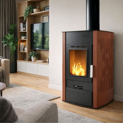 Wood burning stove with back boiler Balkan Energy ATS HYDRO, 25kW - Product Comparison