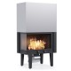 Wood Burning Fireplace Balkan Energy ATS CORNER 700, left, 16.1kW | Wood Burning Fireplace Inserts | Wood Burning Fireplaces |