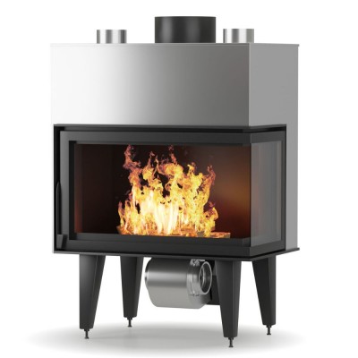 Wood Burning Fireplace Balkan Energy ATS STABLE AIR CORNER 900, with air ducts, right, 16.40kW - Product Comparison