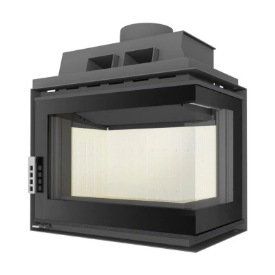 Wood Burning Fireplace UNIFLAM 600 DURO S with air supply, right side, 11kW - Product Comparison