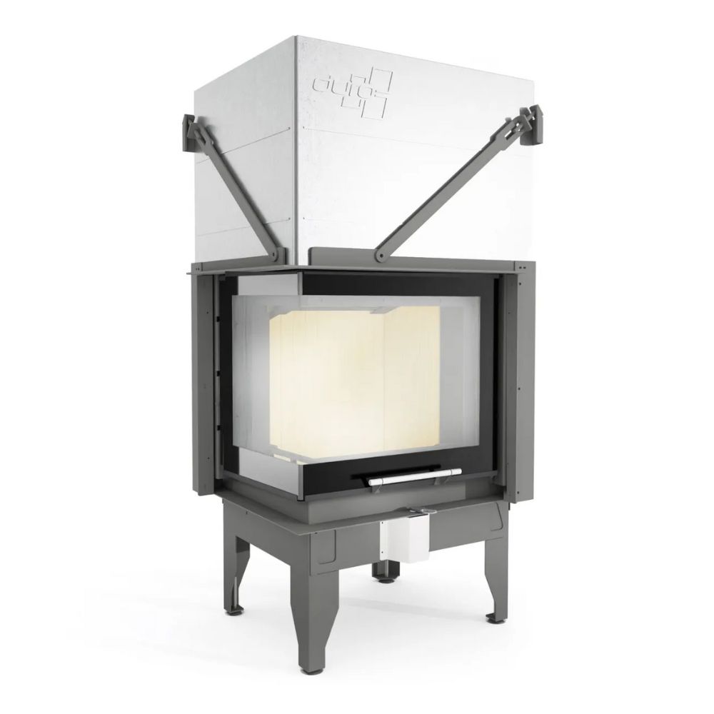 Wood Burning Fireplace UNIFLAM 660 DURO with air ducts and air supply, left side, 10.25kW |  |  |