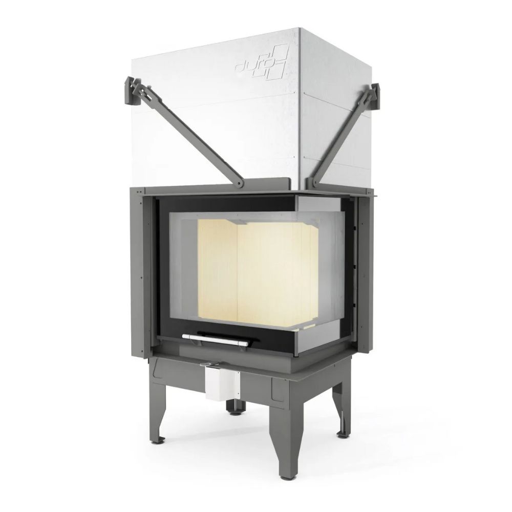 Wood Burning Fireplace UNIFLAM 660 DURO with air ducts and air supply, right side, 10.25kW |  |  |