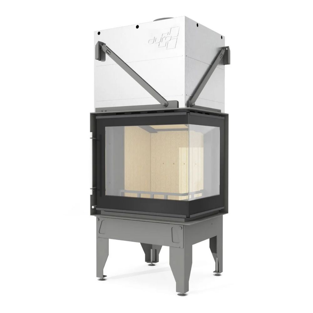 Wood Burning Fireplace UNIFLAM 660 DURO with air ducts and air supply, right side, 10kW |  |  |