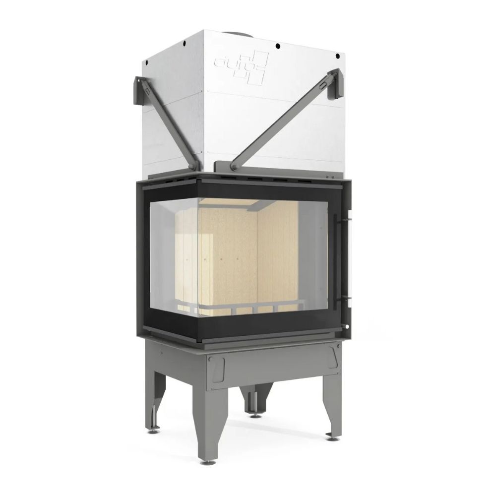 Wood Burning Fireplace UNIFLAM 660 DURO with air ducts and air supply, left side, 10kW |  |  |