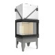 Wood Burning Fireplace UNIFLAM 660 DURO with air ducts and air supply, left side, 10kW |  |  |