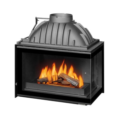 Wood Burning Fireplace UNIFLAM 700 PLUS ECO with damper and air supply, right side, 9kW - Product Comparison