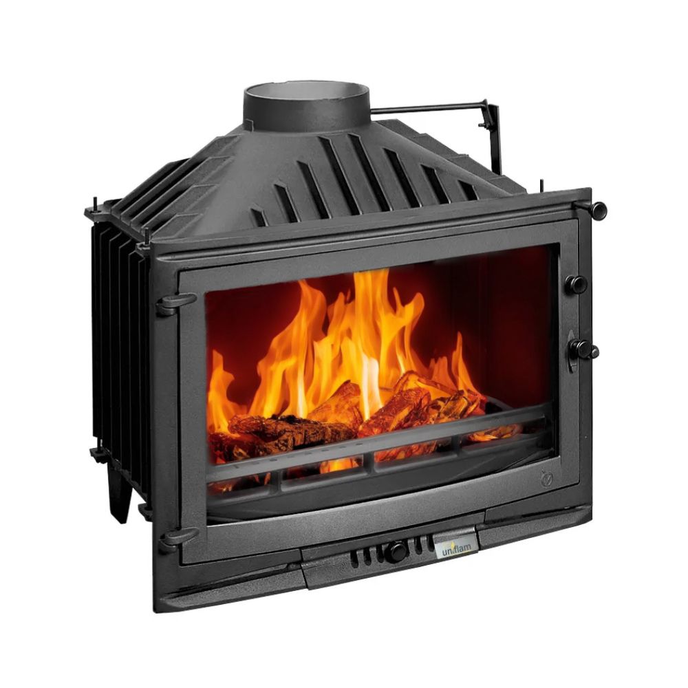 Wood Burning Fireplace UNIFLAM 700 SELENIC ECO with damper and air supply, 10kW |  |  |