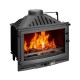 Wood Burning Fireplace UNIFLAM 700 SELENIC ECO with damper and air supply, 10kW |  |  |