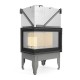 Wood Burning Fireplace UNIFLAM 760 DURO with air ducts and air supply, left side, 10.8kW |  |  |